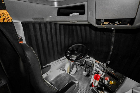 INTERNATIONAL LT RH PROSTAR LONESTAR truck window curtains Prestige-Line BLACK ALFA-WAYS LLC