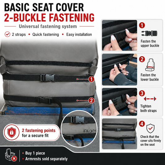Seat Cover Basic fits KENWORTH W900, T600, T660, T700, T800, T2000, W900L BLUE