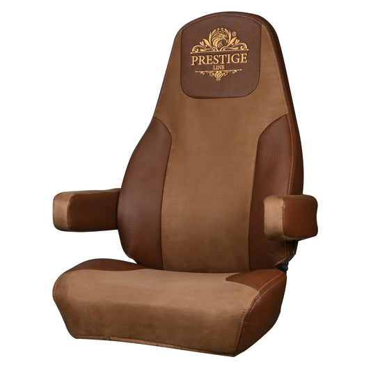FREIGHTLINER CASCADIA, gen.3, 2 evolution, 2014-current 33" back truck seat cover Prestige-Line BROWN ALFA-WAYS LLC