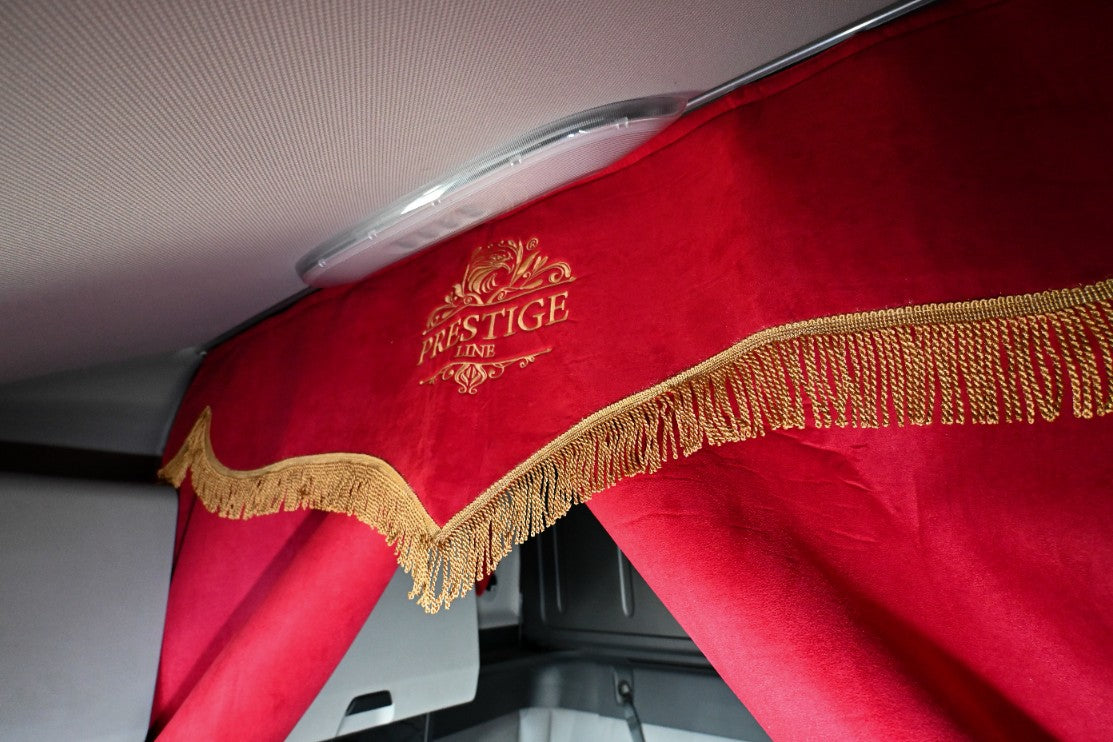 FREIGHTLINER CASCADIA gen.3 2018- current truck sleeper curtains Prestige-Line RED ALFA-WAYS LLC