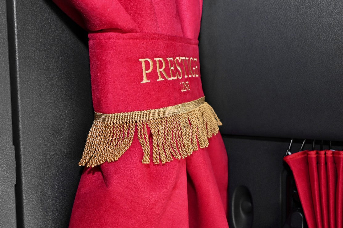 FREIGHTLINER CASCADIA gen.3 2018- current truck sleeper curtains Prestige-Line RED ALFA-WAYS LLC