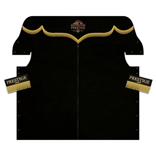 INTERNATIONAL LT RH PROSTAR LONESTAR truck sleeper curtains Prestige-Line BLACK ALFA-WAYS LLC