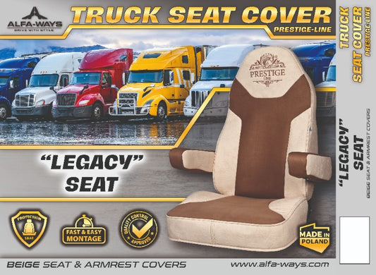 LEGACY seat, truck seat cover Prestige-Line BEIGE ALFA-WAYS LLC