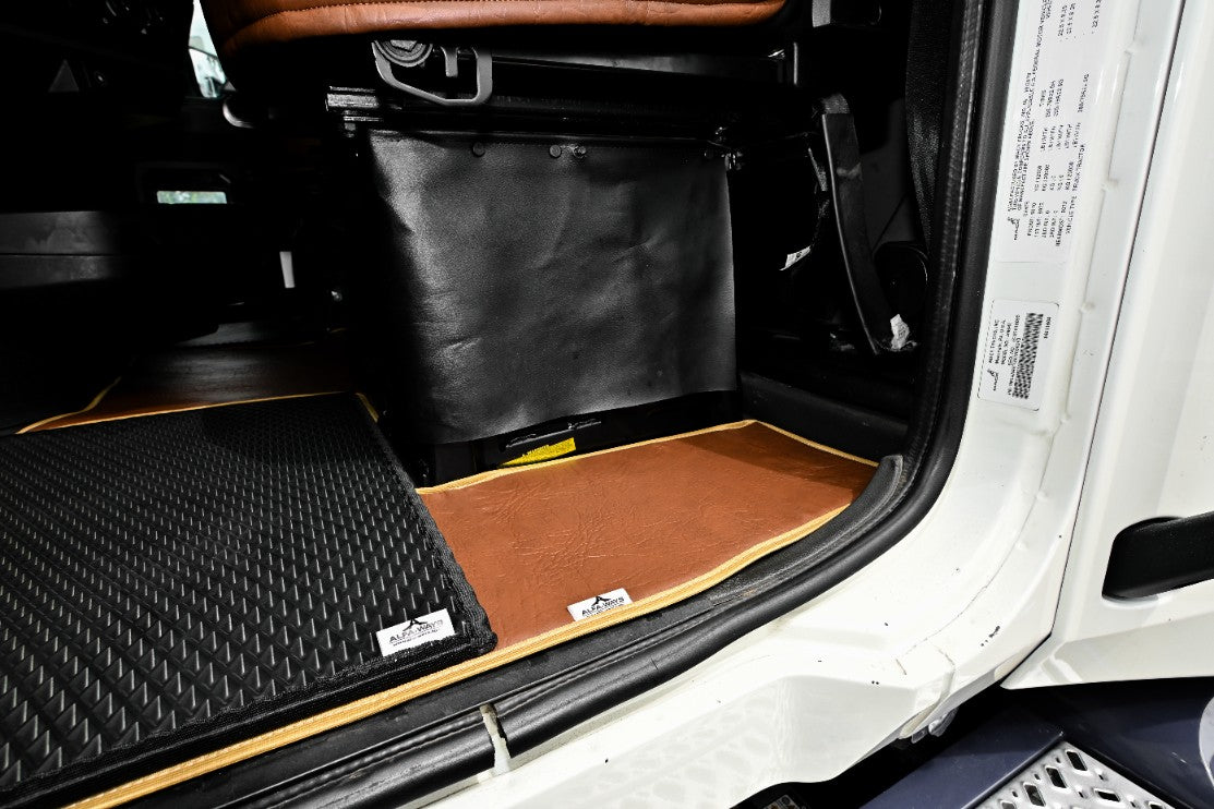 MACK ANTHEM, 2018-current, truck floor mats Prestige-Line BROWN ALFA-WAYS LLC