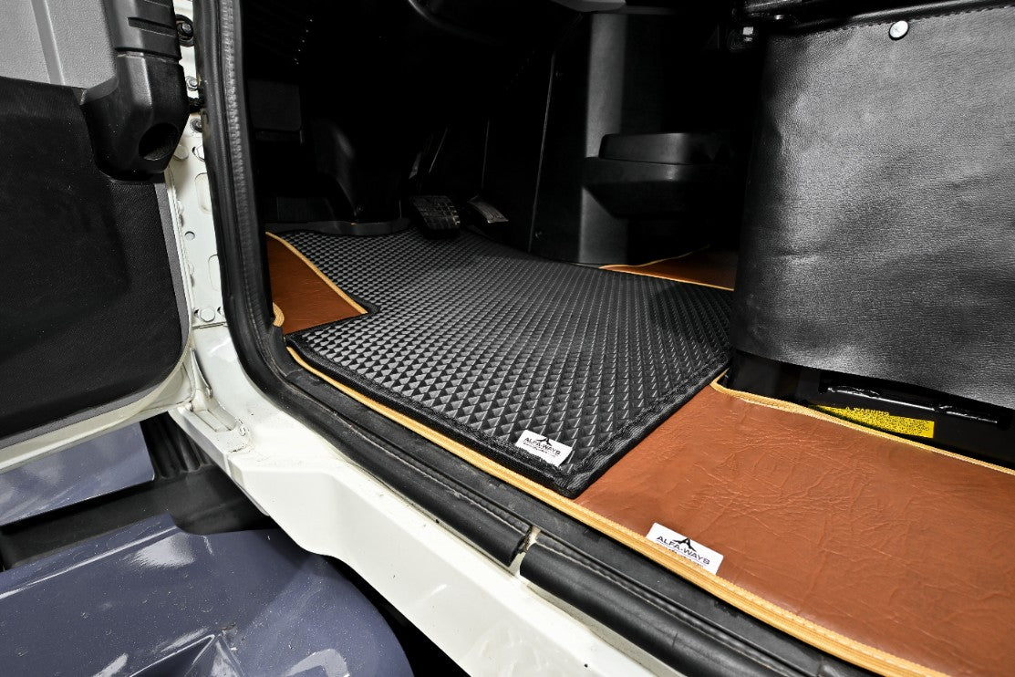 MACK ANTHEM, 2018-current, truck floor mats Prestige-Line BROWN ALFA-WAYS LLC