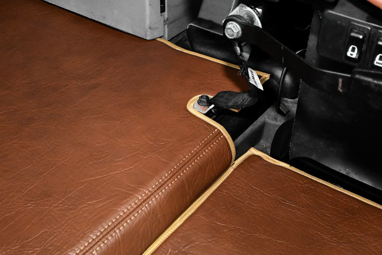 MACK ANTHEM, 2018-current, truck floor mats Prestige-Line BROWN ALFA-WAYS LLC