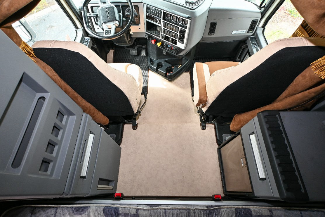 MACK ANTHEM, 2018-current, truck floor mats Prestige-Line BEIGE ALFA-WAYS LLC