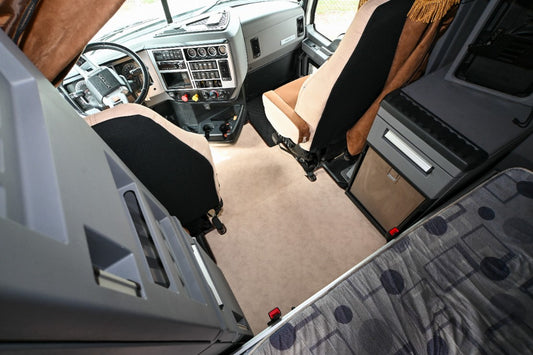 MACK ANTHEM, 2018-current, truck floor mats Prestige-Line BEIGE ALFA-WAYS LLC