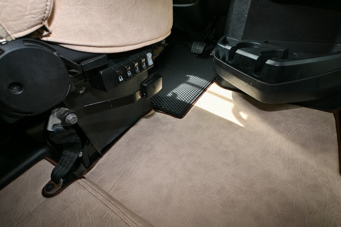 MACK ANTHEM, 2018-current, truck floor mats Prestige-Line BEIGE ALFA-WAYS LLC