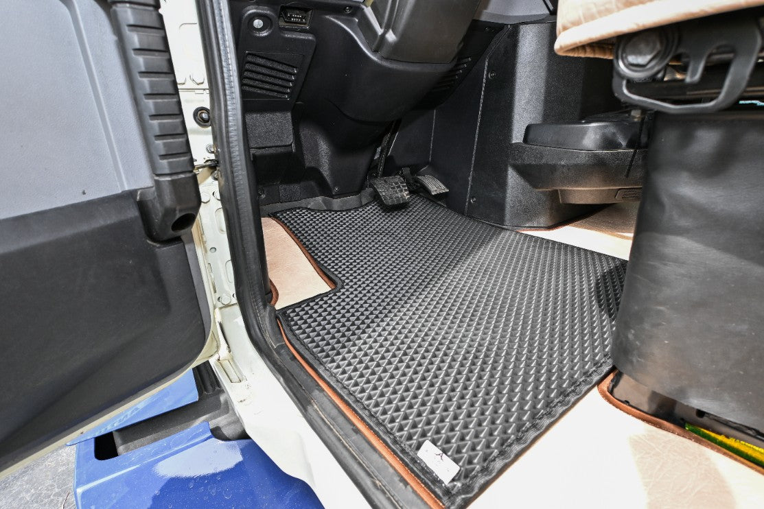 MACK ANTHEM, 2018-current, truck floor mats Prestige-Line BEIGE ALFA-WAYS LLC