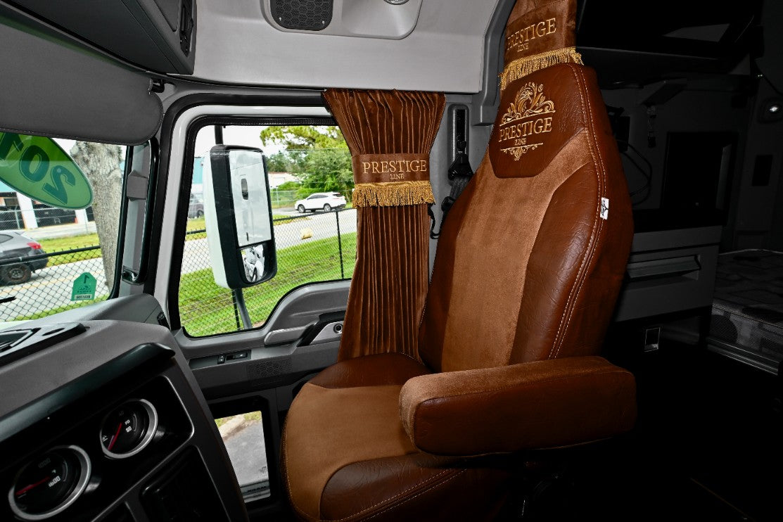 MACK ANTHEM, pinacle, granite, 2019-current truck seat cover Prestige-Line BROWN ALFA-WAYS LLC