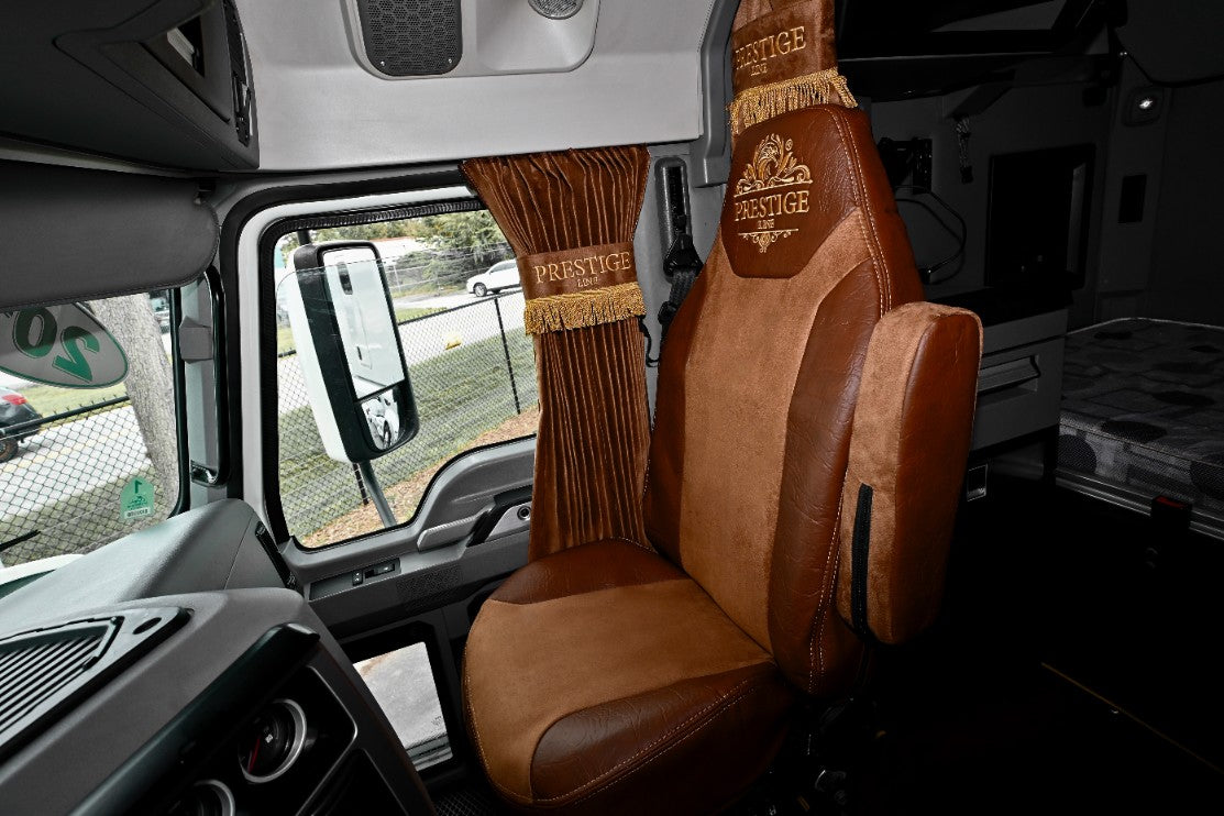 MACK ANTHEM, pinacle, granite, 2019-current truck seat cover Prestige-Line BROWN ALFA-WAYS LLC