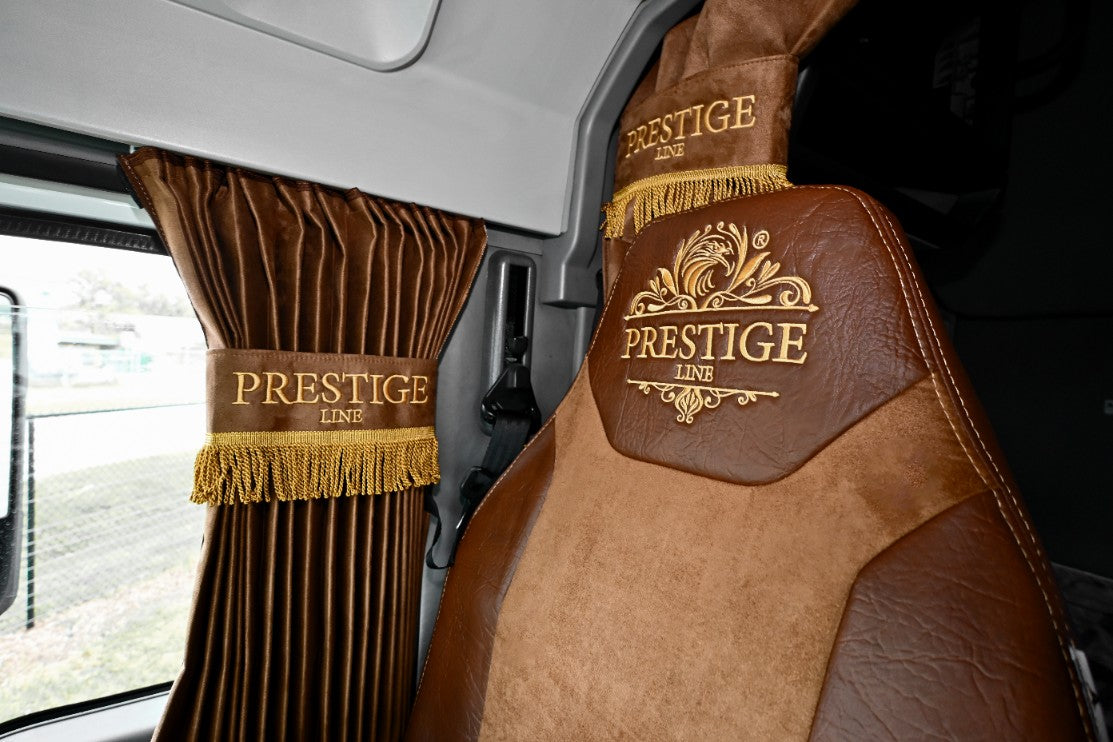 MACK ANTHEM, pinacle, granite, 2019-current truck seat cover Prestige-Line BROWN ALFA-WAYS LLC