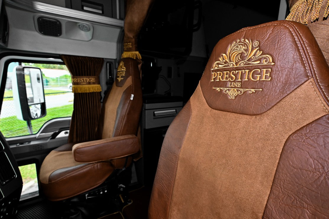 MACK ANTHEM, pinacle, granite, 2019-current truck seat cover Prestige-Line BROWN ALFA-WAYS LLC