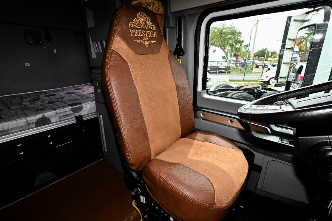 MACK ANTHEM, pinacle, granite, 2019-current truck seat cover Prestige-Line BROWN ALFA-WAYS LLC
