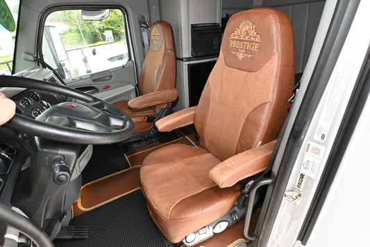 PETERBILT 579, 579EV, 589, 567 truck seat cover Prestige-Line BROWN ALFA-WAYS LLC