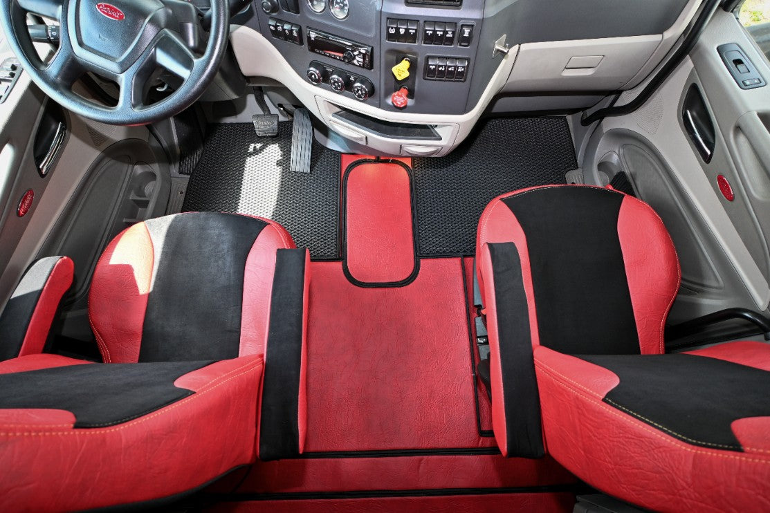 PETERBILT 579 truck floor mats Prestige-Line RED ALFA-WAYS LLC