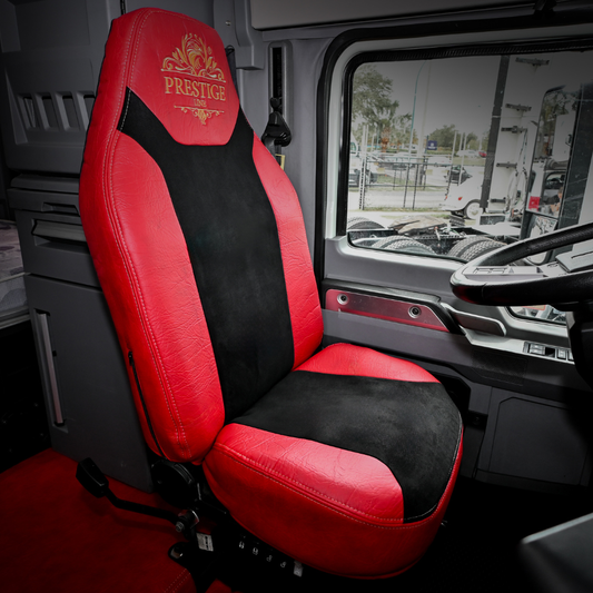 MACK ANTHEM, pinacle, granite, 2019-current truck seat cover Prestige-Line RED