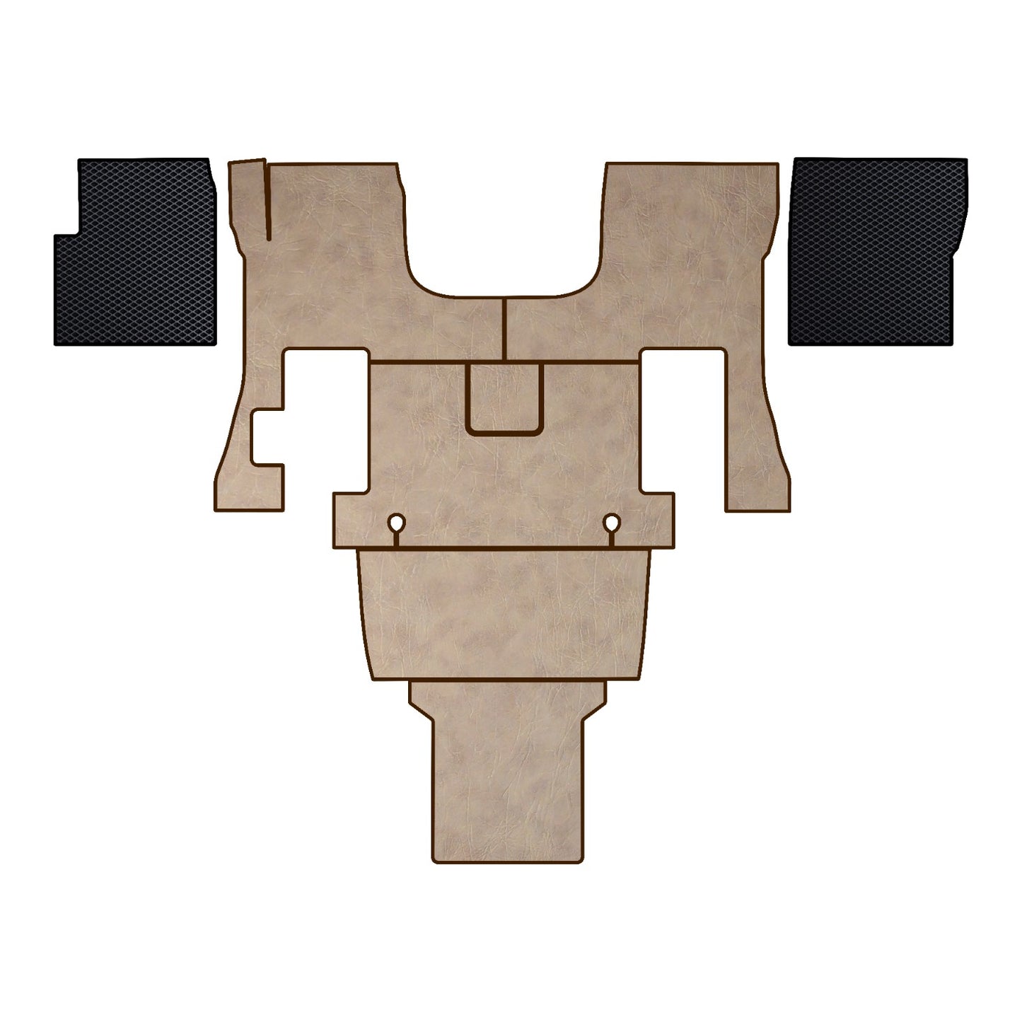 VOLVO vnl 630, 670 2004-2018 truck floor mats Prestige-Line BEIGE ALFA-WAYS LLC