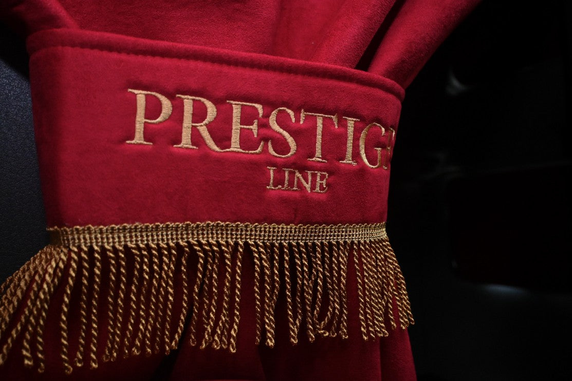 VOLVO vnl 660, 670, 780, 860 truck sleeper curtains Prestige-Line RED ALFA-WAYS LLC