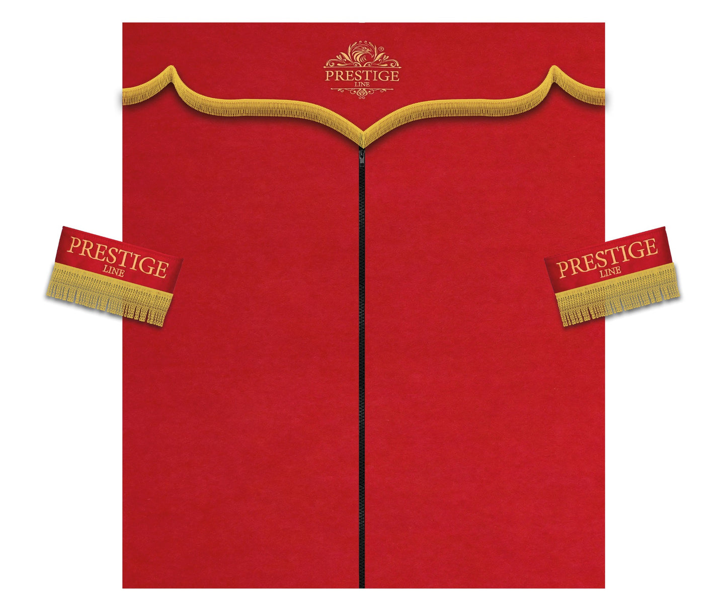 VOLVO vnl 660, 670, 780, 860 truck sleeper curtains Prestige-Line RED ALFA-WAYS LLC