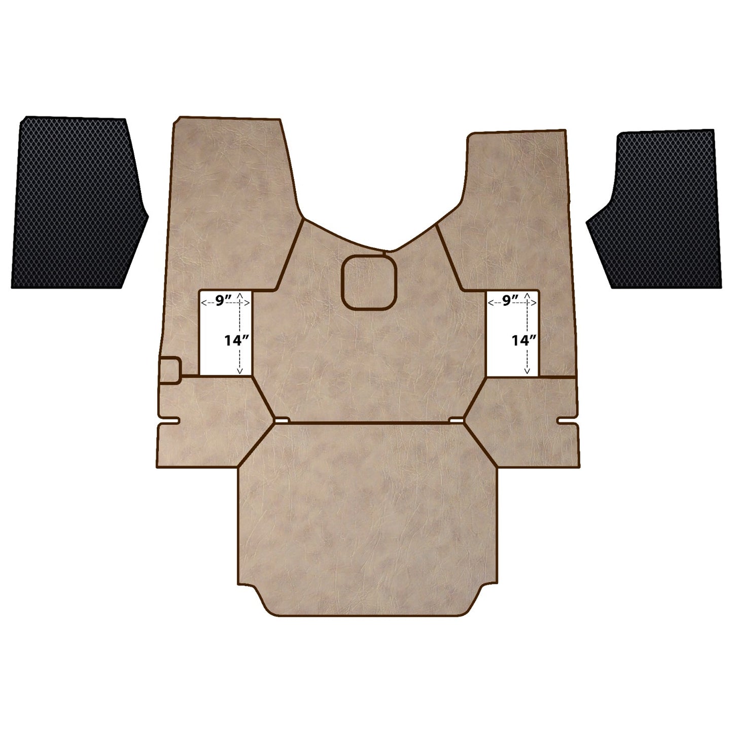 beige Mats fits FREIGHTLINER CASCADIA 2008-2013