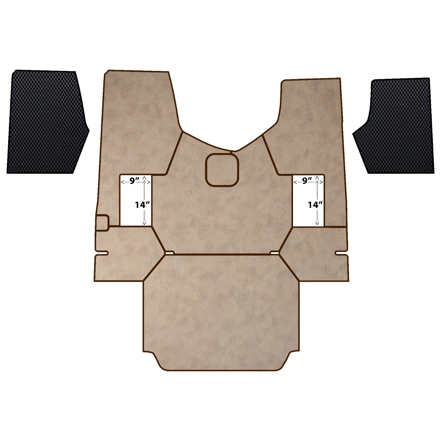 beige Mats fits FREIGHTLINER CASCADIA 2008-2013