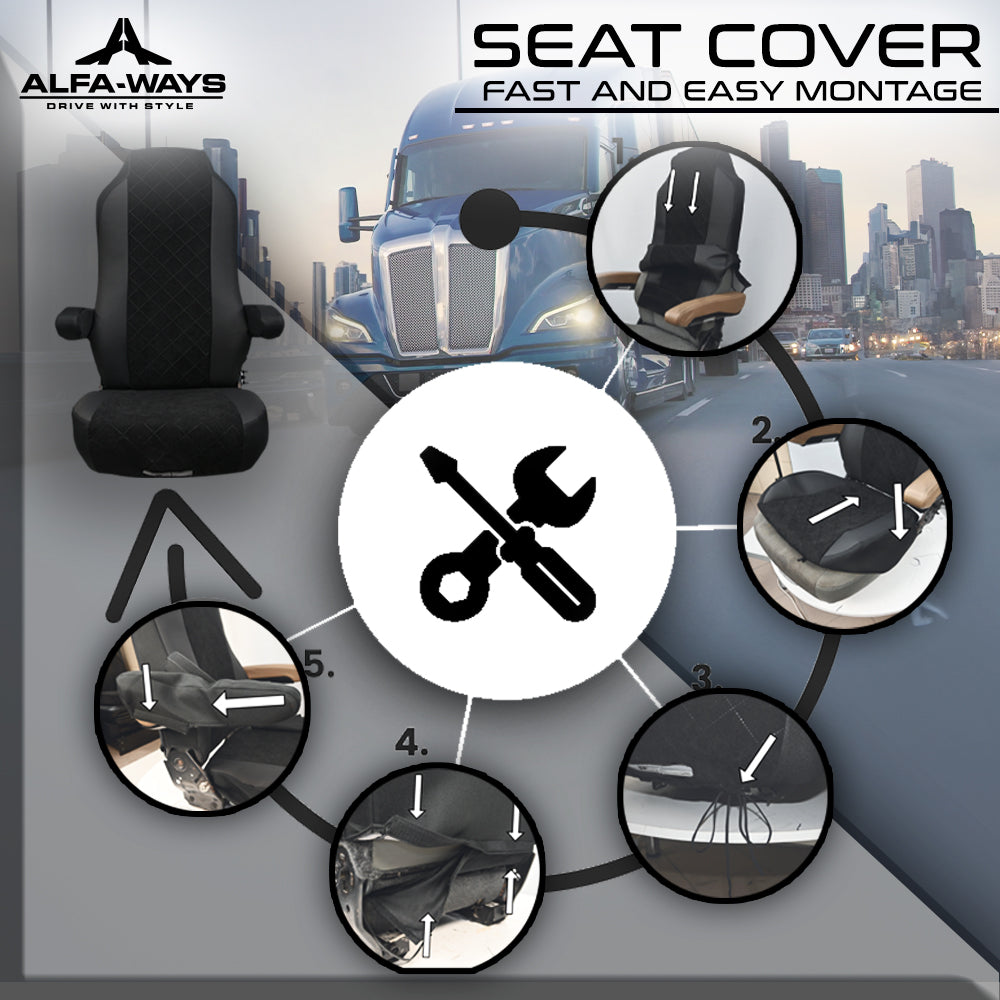 montage steps for our seat covers