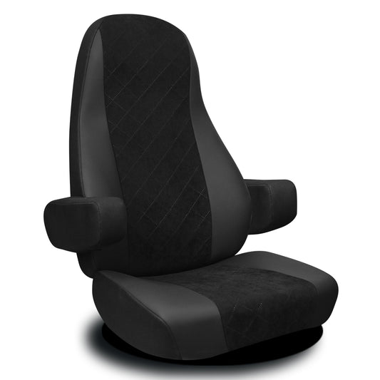 Black Seat cover and armrest cover for Seat Cover fits PETERBILT 378,379,386,387,388,389