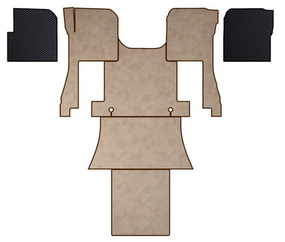 VOLVO vnl 860 2019 - current truck floor mats Prestige-Line BEIGE ALFA-WAYS LLC