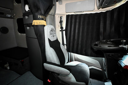 VOLVO vnl, vnr, vnx, vhd, vah 2019-current truck seat cover Prestige-Line GRAY ALFA-WAYS LLC