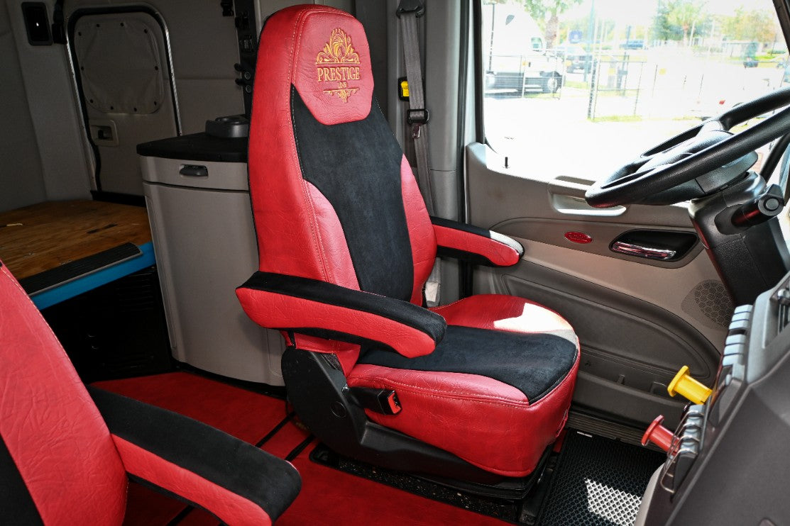 PETERBILT 579, 579EV, 589, 567 truck seat cover Prestige-Line RED ALFA-WAYS LLC