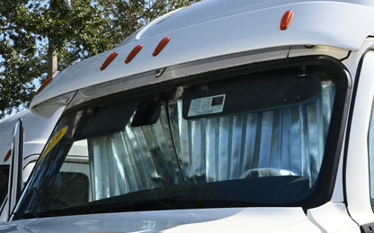 VOLVO vnl all sleeper models 2004-current sun-reflective blackout truck window curtains Prestige-Line BROWN ALFA-WAYS LLC