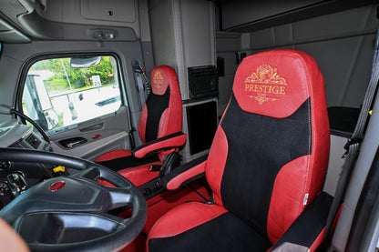 PETERBILT 579, 579EV, 589, 567 truck seat cover Prestige-Line RED ALFA-WAYS LLC