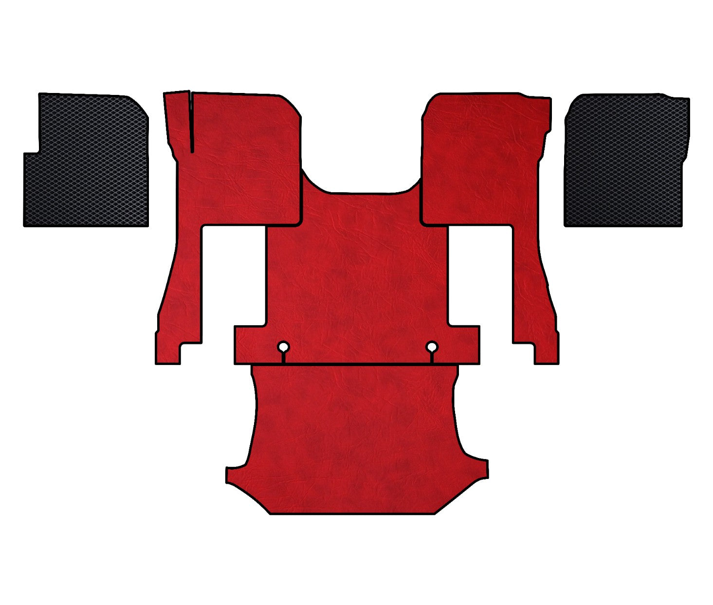 VOLVO vnl 760 740, 2019 - current truck floor mats Prestige-Line RED ALFA-WAYS LLC