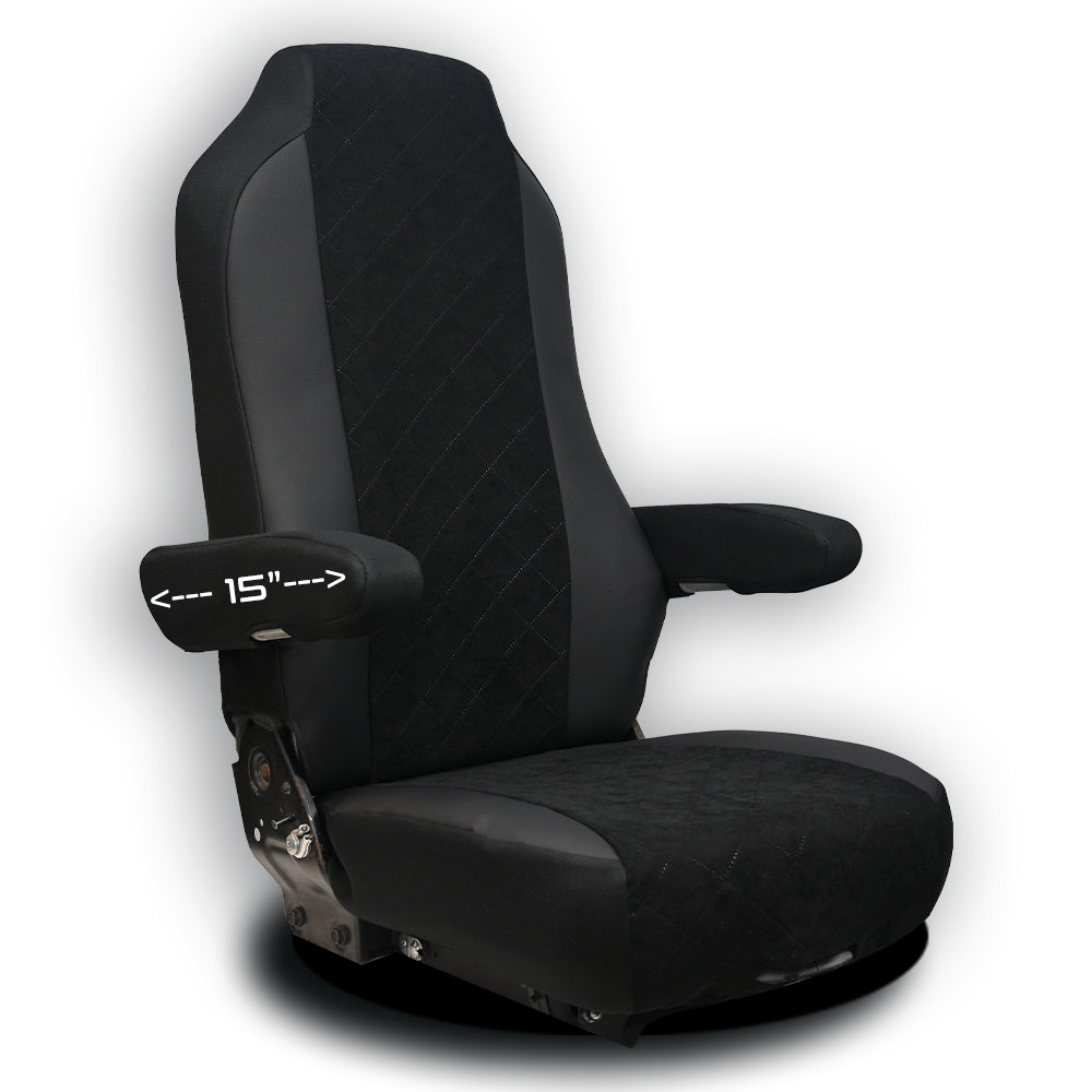 Black Seat Cover fits KENWORTH T-680, T-880, W-990