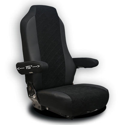 Black Seat Cover fits KENWORTH T-680, T-880, W-990