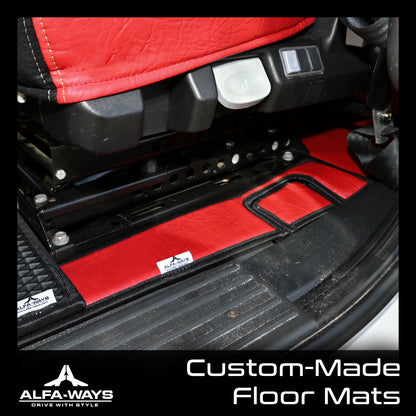 Red Floor Mats for Freightliner Cascadia gen. 3 (2018-current) 