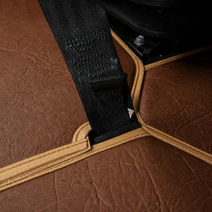 Floor mats fits FREIGHTLINER CASCADIA 116, 126 (2018-current) truck floor mats Prestige-Line BROWN