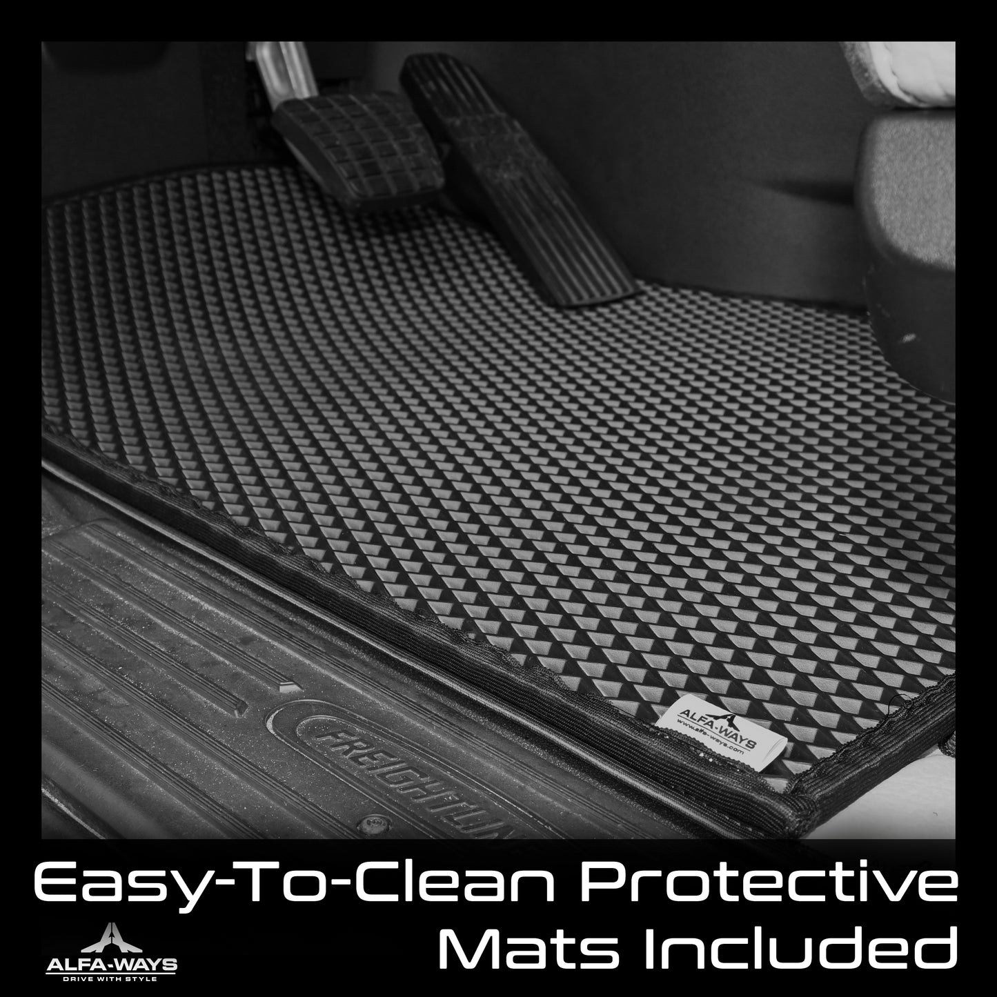 Details of Beige floor mats for Freightliner Cascadia