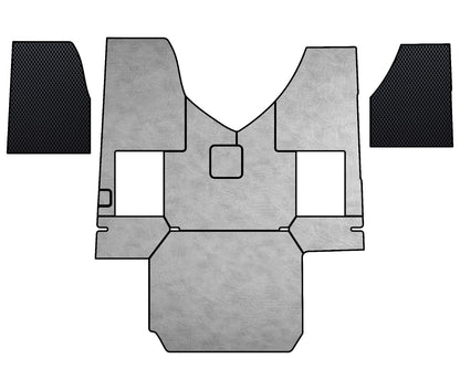 Gray Floor Mats for Freightliner Cascadia gen. 3 (2018-current) 