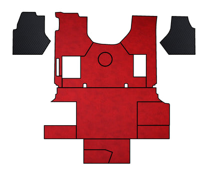 INTERNATIONAL LT RH PROSTAR LONESTAR truck floor mats RED ALFA-WAYS LLC