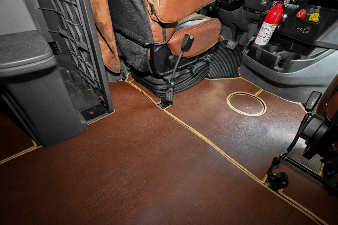 INTERNATIONAL LT RH PROSTAR LONESTAR truck floor mats BROWN ALFA-WAYS LLC