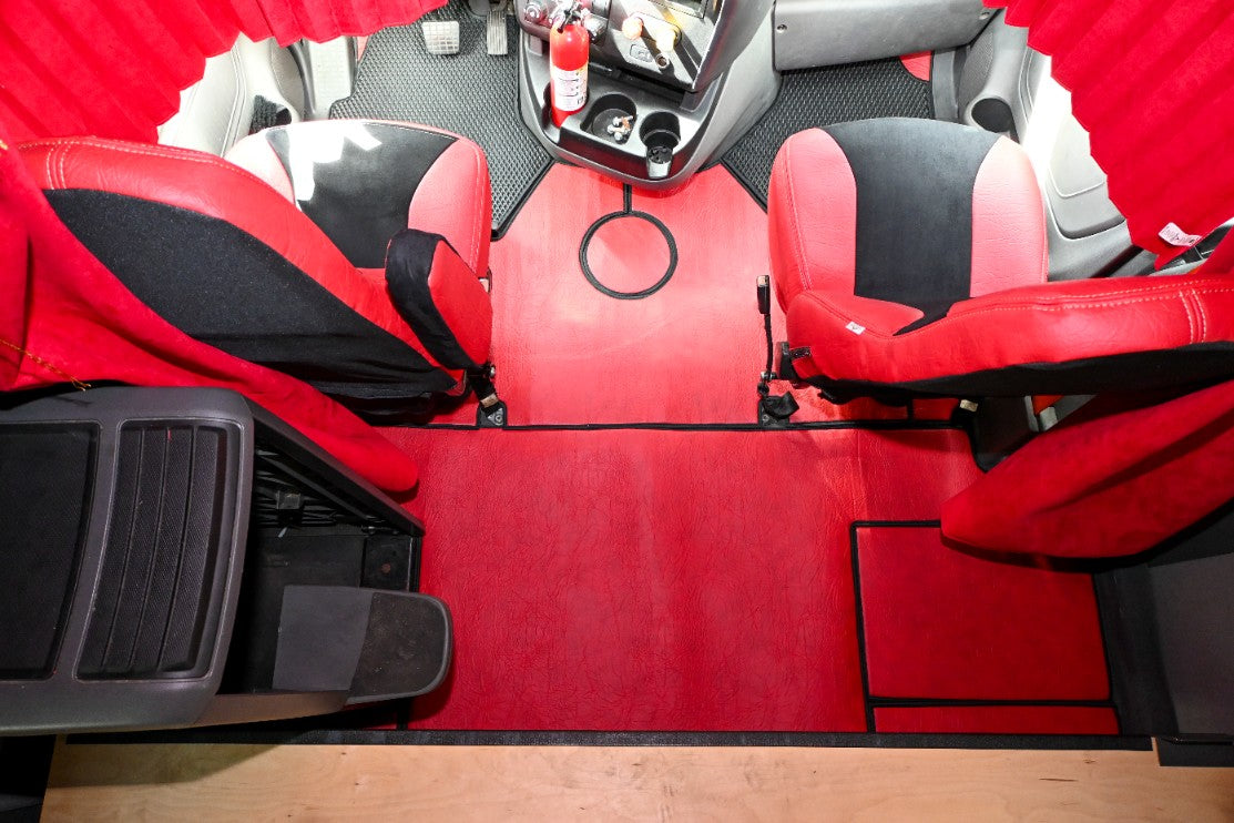 INTERNATIONAL LT RH PROSTAR LONESTAR truck floor mats RED ALFA-WAYS LLC