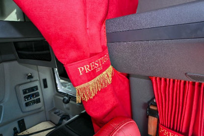 INTERNATIONAL LT RH PROSTAR LONESTAR truck sleeper curtains Prestige-Line RED ALFA-WAYS LLC