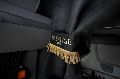 INTERNATIONAL LT RH PROSTAR LONESTAR truck sleeper curtains Prestige-Line BLACK ALFA-WAYS LLC