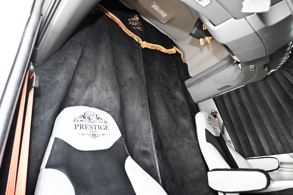 INTERNATIONAL LT RH PROSTAR LONESTAR truck sleeper curtains Prestige-Line BLACK ALFA-WAYS LLC