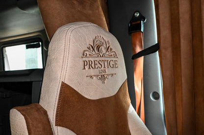 beige truck seat cover INTERNATIONAL LT RH PROSTAR detail top seat