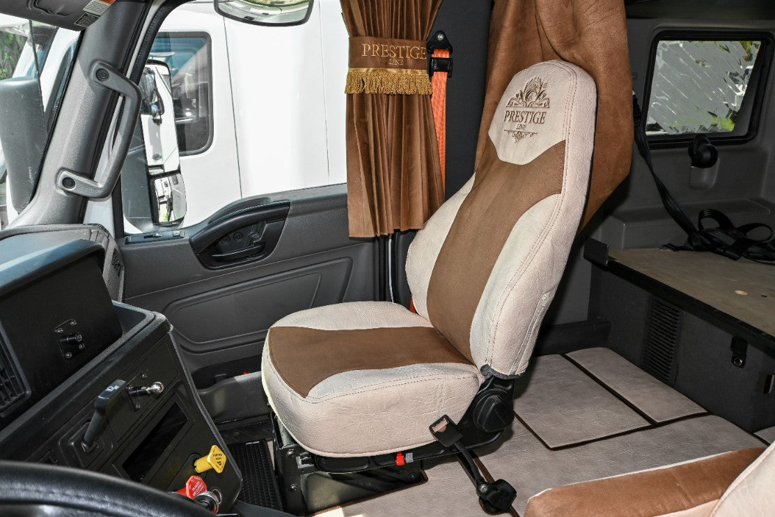 Beige truck seat cover INTERNATIONAL LT RH PROSTAR cabin interior