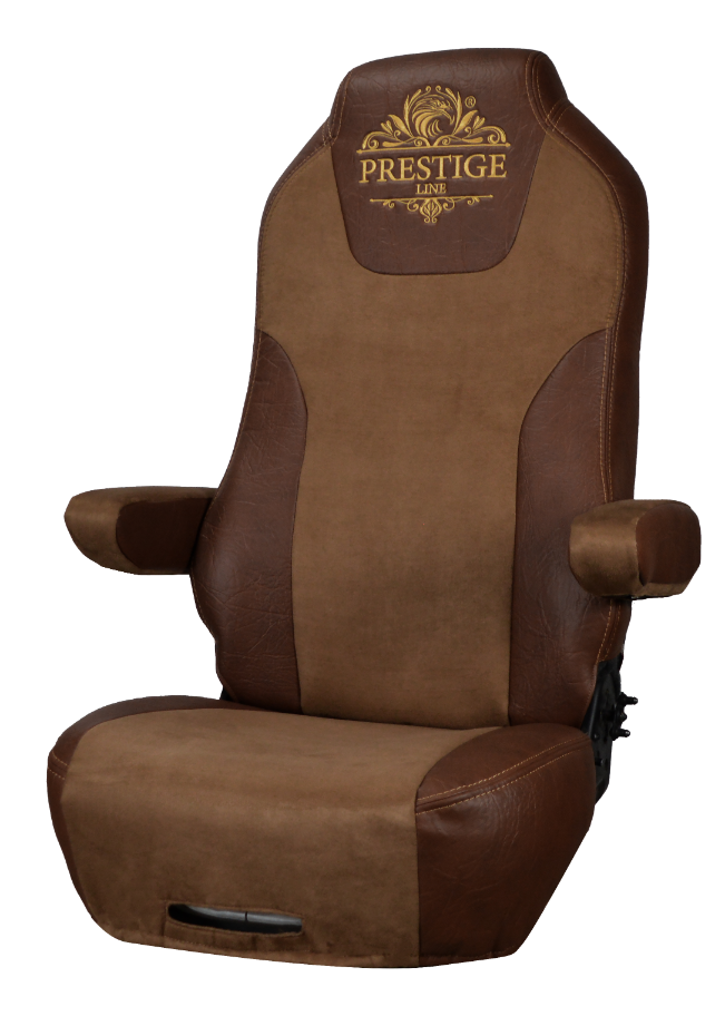 KENWORTH T-680, T-880, W-990 truck seat cover Prestige-Line BROWN ALFA-WAYS LLC